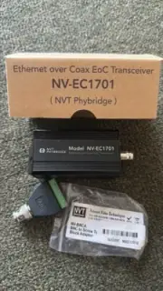 NVT Phybridge NV-EC1701U Ethernet over Coax Transceiver NEW