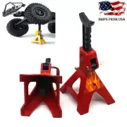 4pcs 6 TON Metal Scale Jack Stands for 1:10 Axial SCX10 RC4wd D90 TRX-4 RC Truck