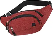 Hiking Waist Bag | Running Waist Bum Hiking Fanny Bag, Large Capacity Waist Pack Phone Holder for, Running, Dog Walking