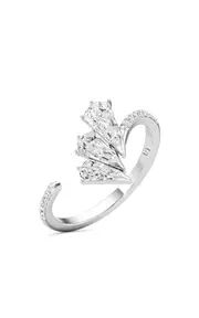 [Unsaid] Phoenix Feather 18K White Gold Diamond Ring