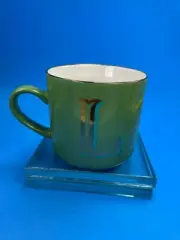 Opalhouse Mug Target Stoneware Monogram Letter L Personalized 16oz Gold Rim C72