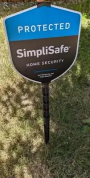 SimpliSafe Home Security Yard Sign w/ 5 Window Stickers