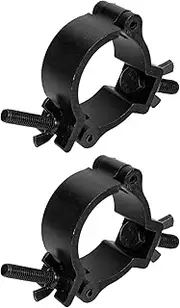SWOOMEY 2Pcs Aluminum Alloy Stage Light Clamps with Knob Durable Truss Hooks for Moving Head LED Lamps Easy Installation for Stage Lighting Fixtures