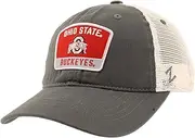 ZHATS NCAA Officially Licensed Hat University Patch Switchback Secondary Color Stone