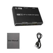 DisplayPort Splitter 8K DP to DP+HDMI Splitter 8K30Hz 4K120Hz MST SST HDR 4:2:0