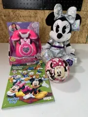 Minnie Mouse Play Phone & Plush Doll, Girls, Kids Toys, Ball, Coloring Book