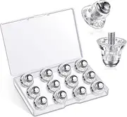 [SATINIOR] Set of 12 Sport Metal Tipped Replacement Football Studs Safety Metal Studs Football Boots Ball Boot Studs Aluminum Plastic Football Studs for Men Boy Kids Adults Shoes, 2 Sizes