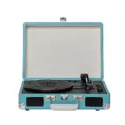 Retro Briefcase Vinyl Record Player Suitcase 3 Speed Turntable Stereo Best Gift