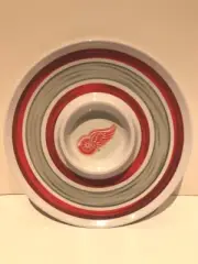 Detroit Red Wings NHL Pro Hockey Gift Melamine 14" Chip & Dip Serving Tray NEW