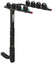 Giantz 4 Bike Carrier Rack, Tow Bar Bikes Boot Rear Racks Car Hitch Trunk Bicycle Carriers Automotive Sports Transporting Road Bicycles Caravan Organizers and Storage, Foldable Lock Black