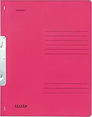 Exacompta - Ref 80000896001F - FALKEN - Hook-in Bottom-Up Flat Files - A4 (210 x 297mm) in Size, Blue Angel Certified, 250gsm Recycled Manilla - Red (Pack of 50)