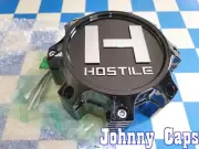 HOSTILE Wheels # HC-8007GB . Custom NEW GLOSS BLACK Center Cap [JC] (QTY. 1)