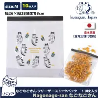 在飛比找momo購物網優惠-【Kusuguru Japan】眼鏡貓食物密封保鮮夾鏈袋 飾