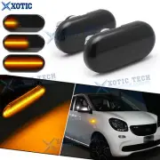 Amber Smoked Lens LED Side Marker Turn Signal Lamp For Benz Smart Fortwo 2014-19 (for: Smart)