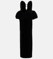 [The New Arrivals Ilkyaz Ozel] The New Arrivals Ilkyaz Ozel Lia peplum silk gown AU 6 black