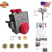 Stainless Steel Gas Water Heater Valve with Temperature Control & Sealing Tape