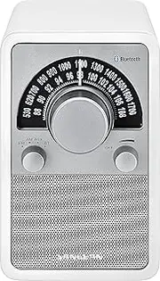 Sangean WR-15BT Retro Bluetooth Radio with AM and FM - White