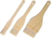 MERRYHAPY Woolen Brush Set BBQ Tool BBQ Grill Brush Scraper for Baking Roasting Pizza Making