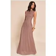 Petite Mauve Front Seam Detail Maxi Dress, Mauve