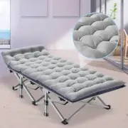 BOZTIY Heavy Duty Folding Camping Cot 75"x28" Portable 1200D Polyester Fabric