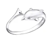 Sterling Silver Dolphin Toe Ring