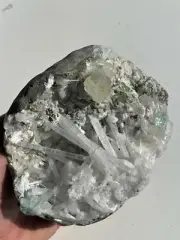 Scolecite Geode Natural Crystal Cluster SC056