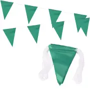 100ft Pennant Banner Flags, Warning Flagging Banner, 45 Flags Green