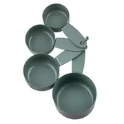 4pc Ladelle Essentials Measuring Cups Kitchen Cooking/Baking Utensil Set Sage