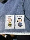 2X Dishwasher/ Kitchen Magnets, Charlie Brown And Lucy , Clean or Dirty