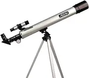 Telescopes for Adults & Kids, 50mm Aperture and 600mm Focal Length Professional Astronomy Refractor Telescope for Kids and Beginners - with Metal Tripod, 2 Plossl Eyepieces