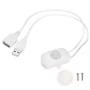 DC 5-24V 5A PIR Motion Sensor Switch Activated LED Lights with USB Cable White