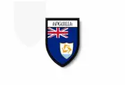 PATCH PATCHES EMBLEM IRON ON GLUE PRINT FLAG world crest anguilla