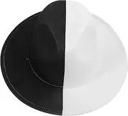 [COLLBATH] Men's Wool Jazz Hat Vintage Style Block Outdoor Leisure Elderly Fashion Accessory