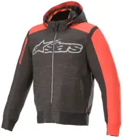 Alpinestars Rhod Windstopper Black Bright Red Hoodie