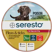 Seresto Dogs 8kg & Over Flea & Tick Protection Collar