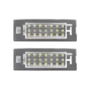 PAIR Clear LED Number License Plate Light Lamps For Fiat Panda Mk3 Mk4 2003-2023 (for: Fiat)