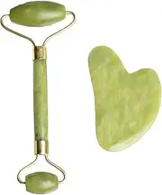 Jade Face Massage Roller Facial Massager Beauty Tool Body Eye Neck Gua Sha Board - Facial Beauty Massager for Skin Tightening, Rejuvenation, and Relaxation