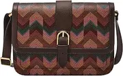 [FOSSIL] Women's Brown Leather Zoey Crossbody Bag