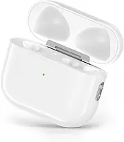 Wireless Charging Case Compatible with AirPods 3rd Generation, Replacement for AirPod 3rd Charging Case with Bluetooth Pairing for AirPods 3, Sync Button & Lightning Port (White)