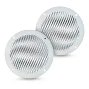Axis MA600W Pair Twin 6" 60W Ultra Slim Full Range Marine Speaker System White