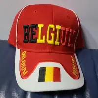在飛比找蝦皮購物優惠-印有BELGIUM比利時名稱的紅帽