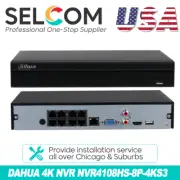 Dahua Brand 8Channels 8PoE 12MP Network Video Recorder NVR4108HS-8P-4KS3 4K NVR