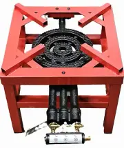 3 Ring Gas Burner LPG Wok Bbq Outdoor Catering Camping Portab Cooker AGA APPROVE