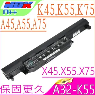 ASUS X75 電池 X55VD X75A X75V X75VD A32-K55 R500