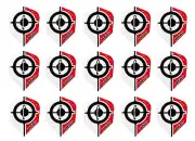 5 Sets Harrows Dimplex Standard Dart Flights - Ships w Tracking - Gyroscope