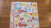 Echo Park 12 x 12" Sticker Page - Summer Party