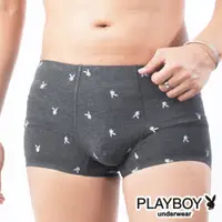 在飛比找蝦皮商城優惠-【PLAYBOY】男內褲 裸感無痕兔頭印花平口褲-單件-P0