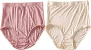 [XWSM] High-Waist Women's Briefs 100% Mulberry Silk Underwear Comfortable Plus Size Soft Panties Shorts Ladies Underpants (Color : Q, Size : M/Medium), Q