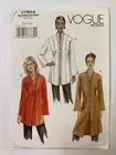 VTG Vogue Pattern V7854 - size 14-16-18 - UNCUT tunic long jacket