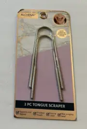 2-Pack Tongue Scraper Cleaner Stainless Steel, NEW